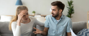 couple arguing over money